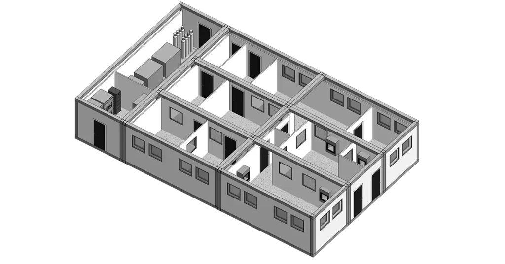 Vaccine production unit – 3D layout