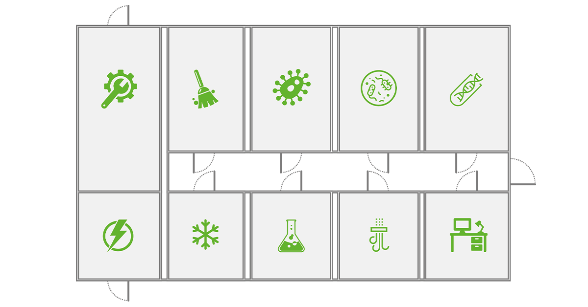 BLS2 laboratories plan 2D